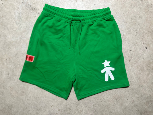 Green French Terry shorts