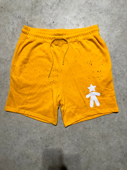 Yellow French Terry shorts