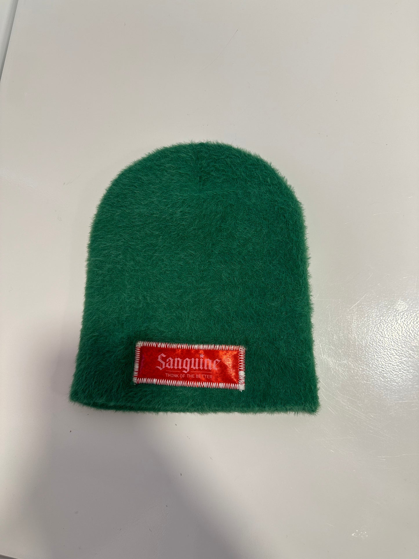 Grinch red label mohair beanie