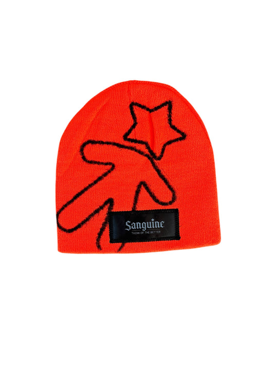 Orange & Black Beanie