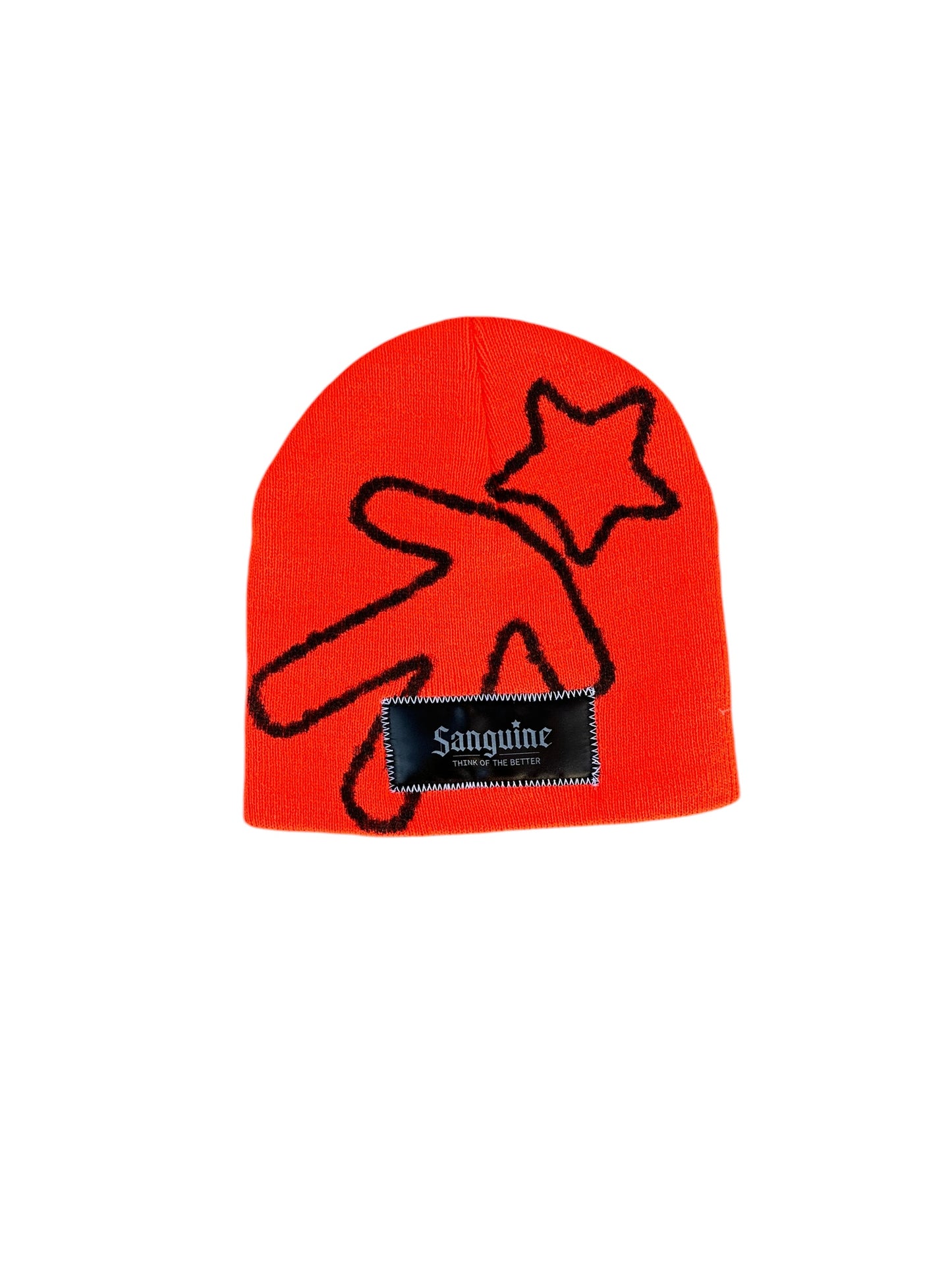 Orange & Black Beanie