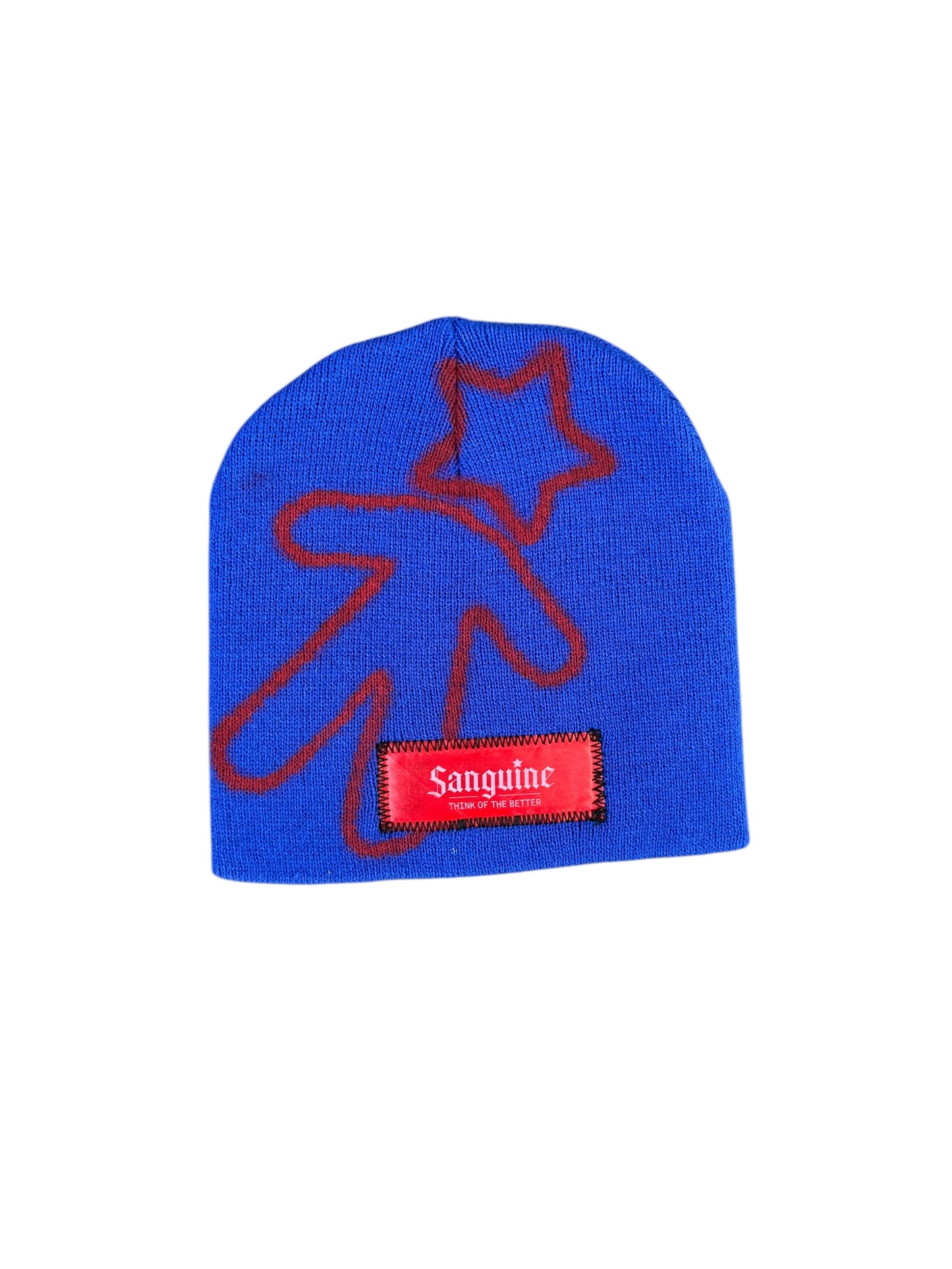 Blue & Red Beanie