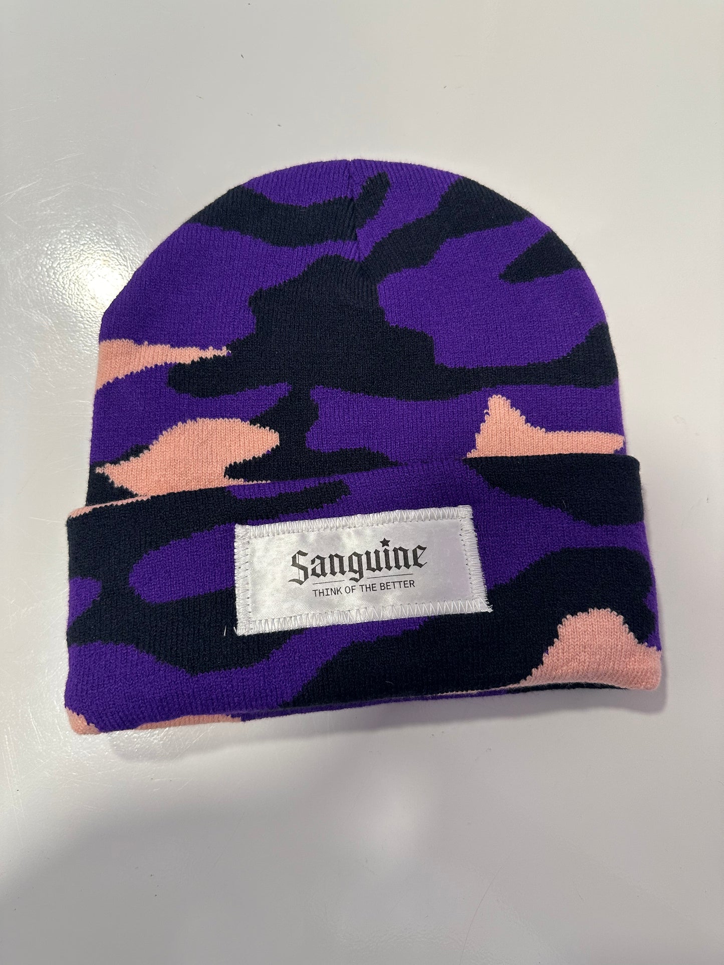 Purple Camo beanie