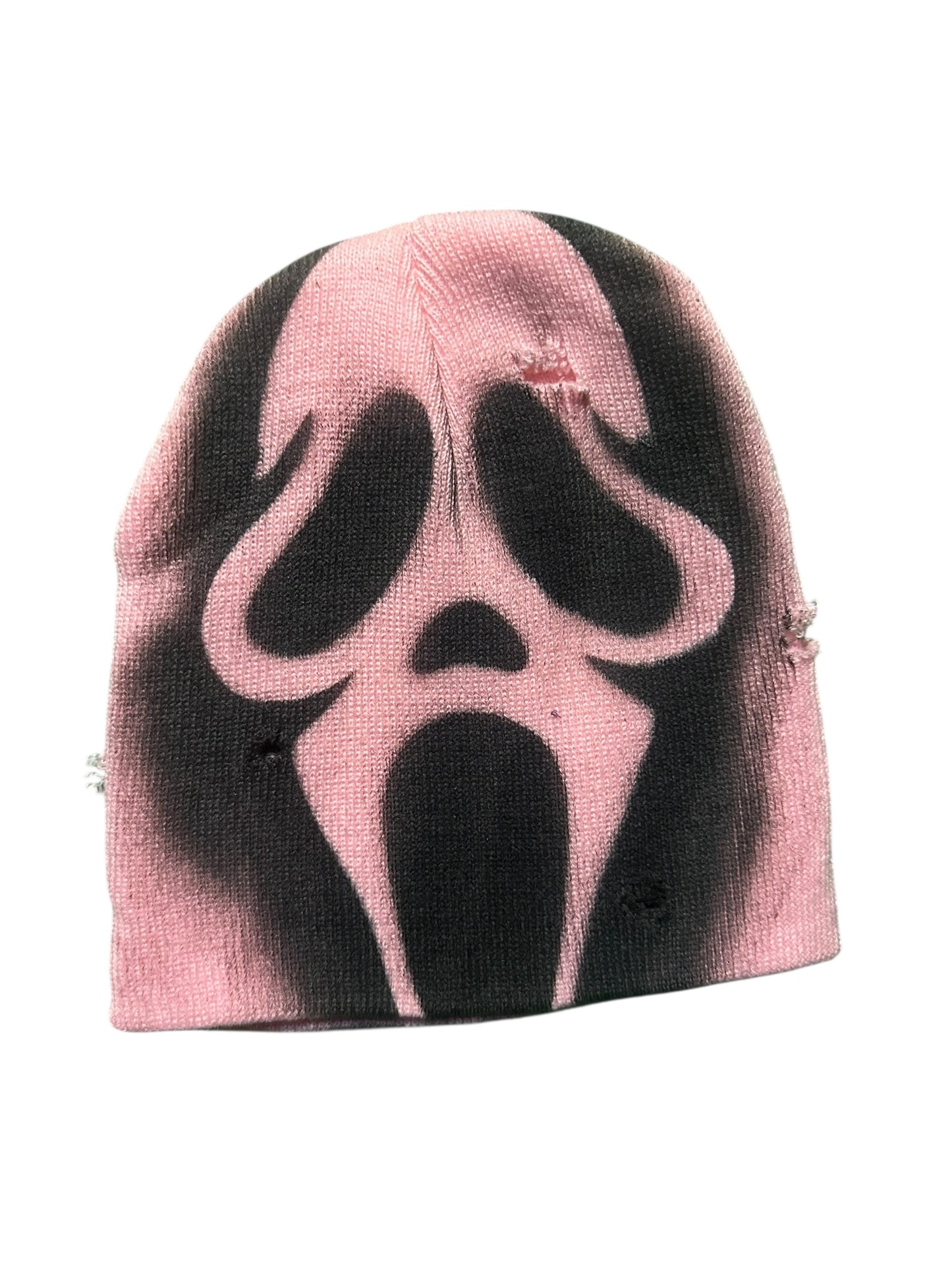 Bubble gum pink scream beanie