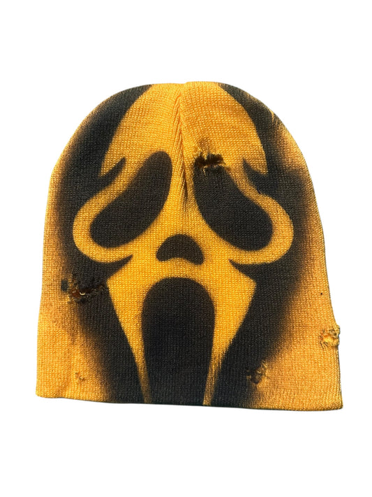 Yellow scream beanie
