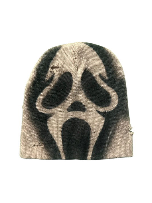 Cream scream beanie