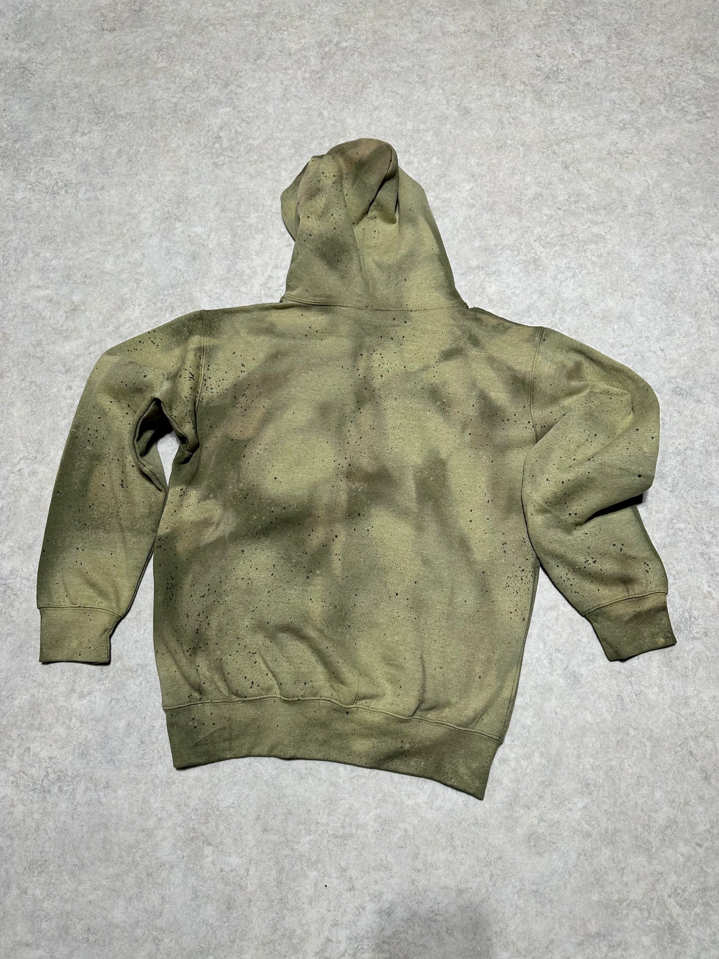 Olive Sherpa Patch Hoodie