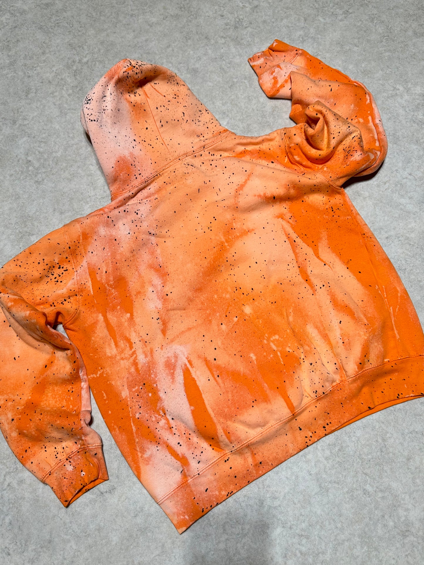 Orange Sherpa Patch Hoodie