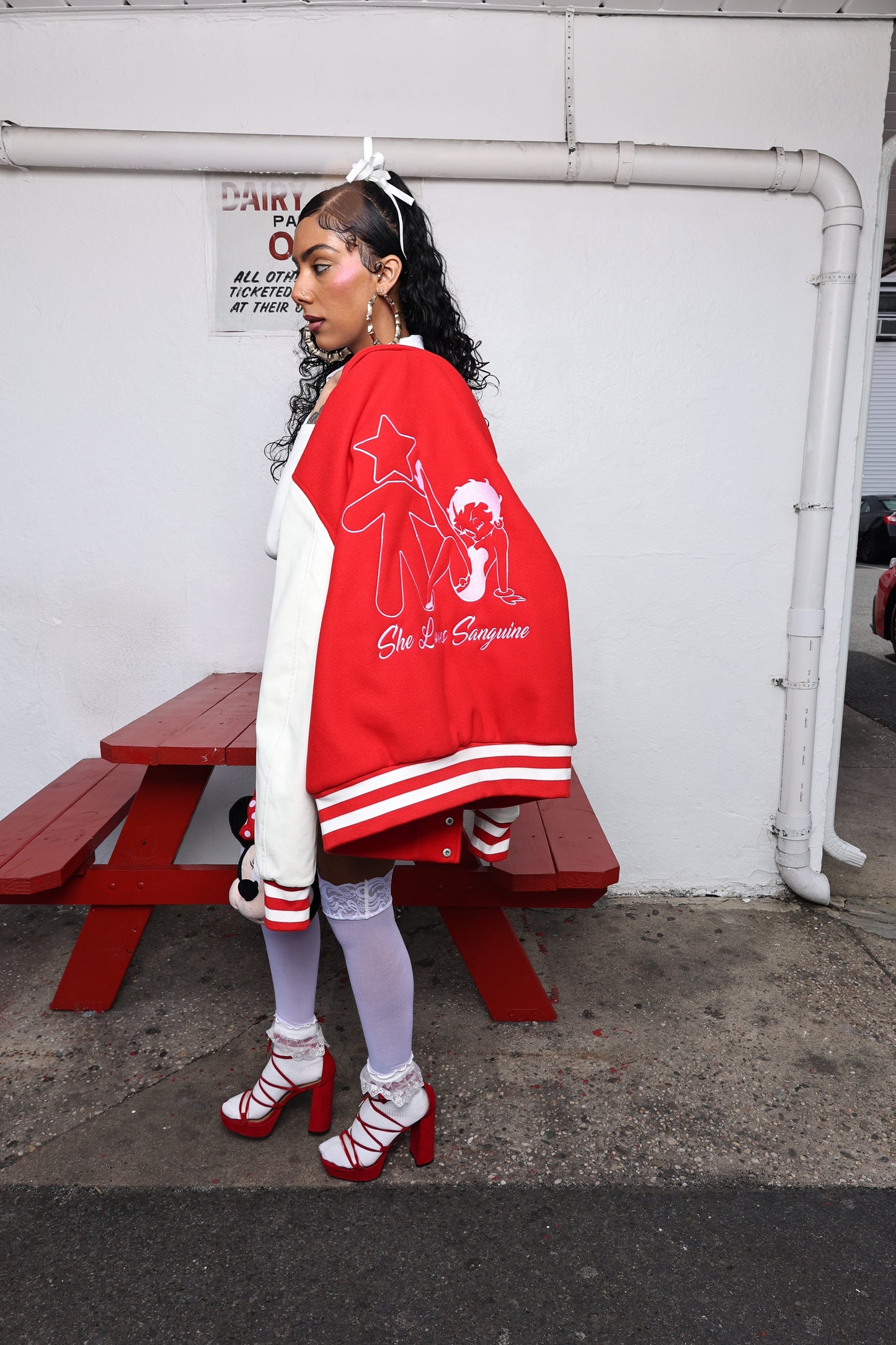 (R)She Loves Sanguine Varsity Jackets