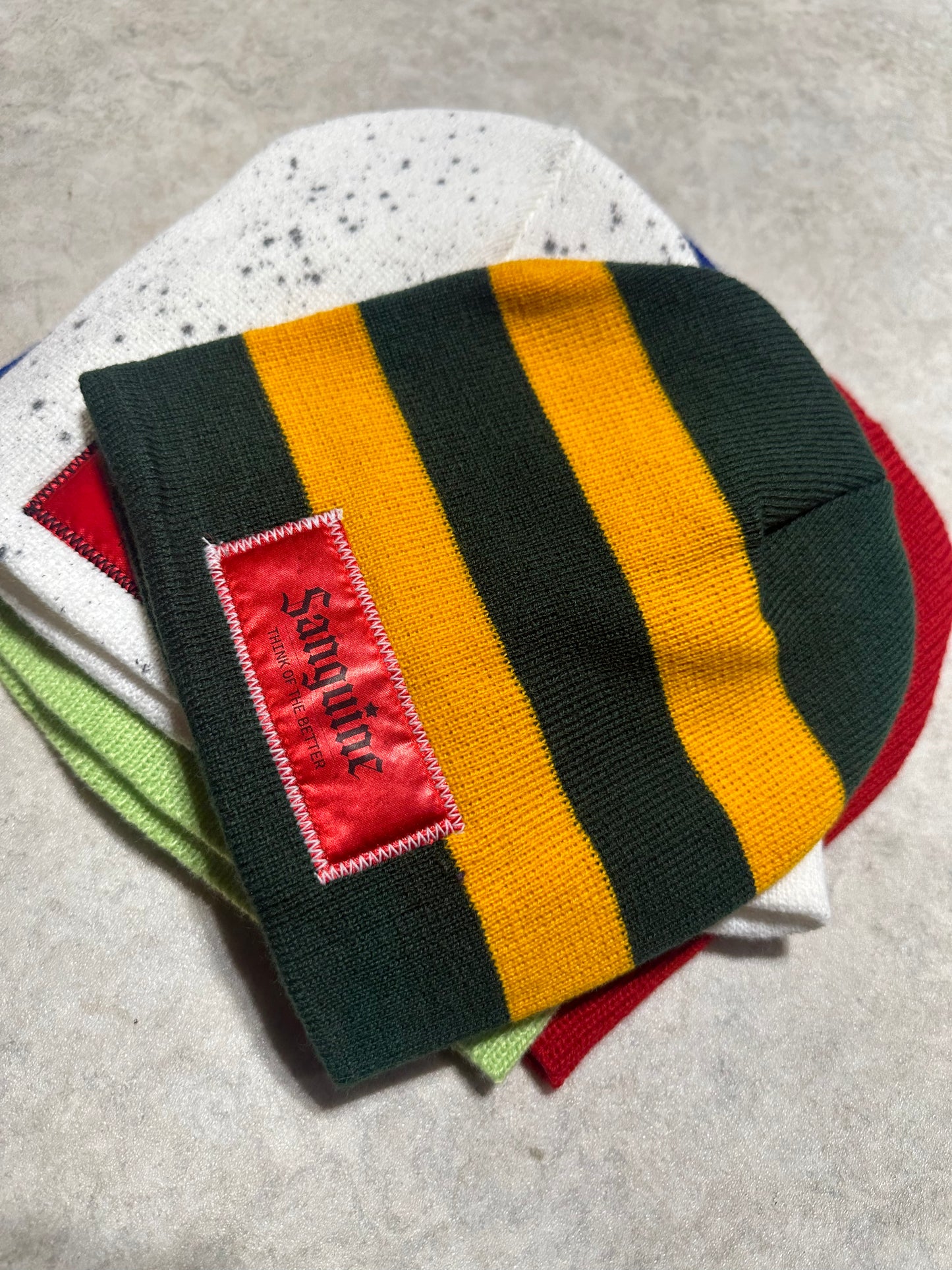 Green/yellow TOTB beanie